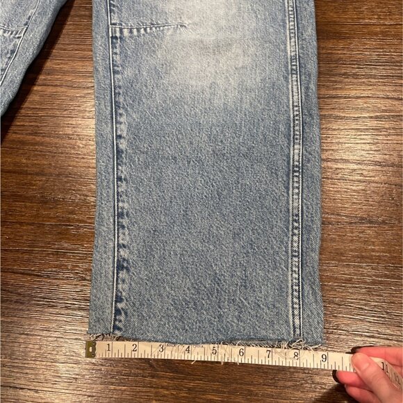 NWT Madewell Sz 31 Darted Barrel-Leg Jean Riverbend Wash Wide Relaxed Button-Fly - Picture 11 of 15